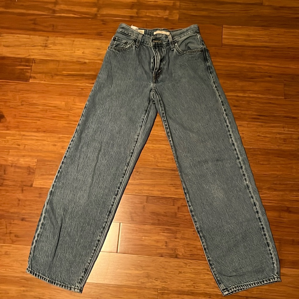 Levi's Premium Blue Baggy Dad Denim Jeans